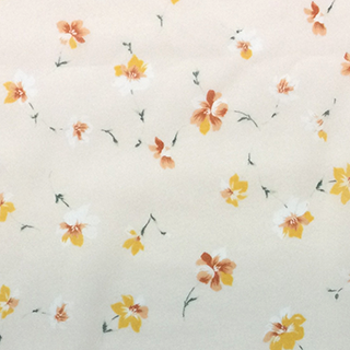 散らし花柄オレンジ系*